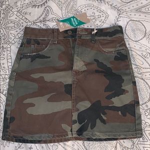 Cargo Denim Skirt